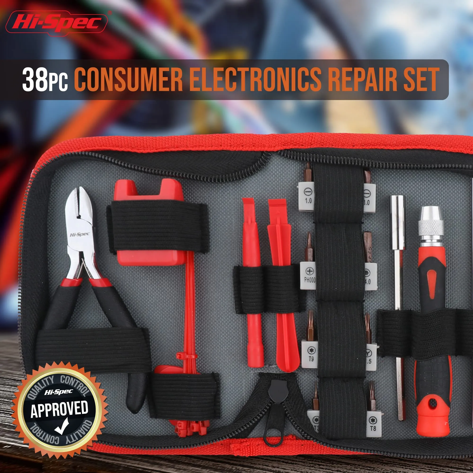 38pc Computer and Electronics Repair Tool Kit Set. Precision Tools for Techical Work