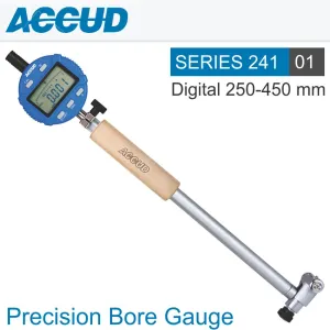 ACCUD DIG. PRECISION BORE GAUGE 250-450MM 0.018MM ACC. 0.001MM GRAD. AC241-450-01