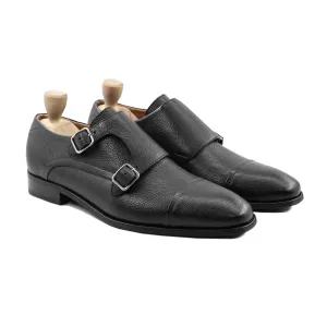 ARAD - BLACK PEBBLE GRAIN DOUBLE MONKSTRAP