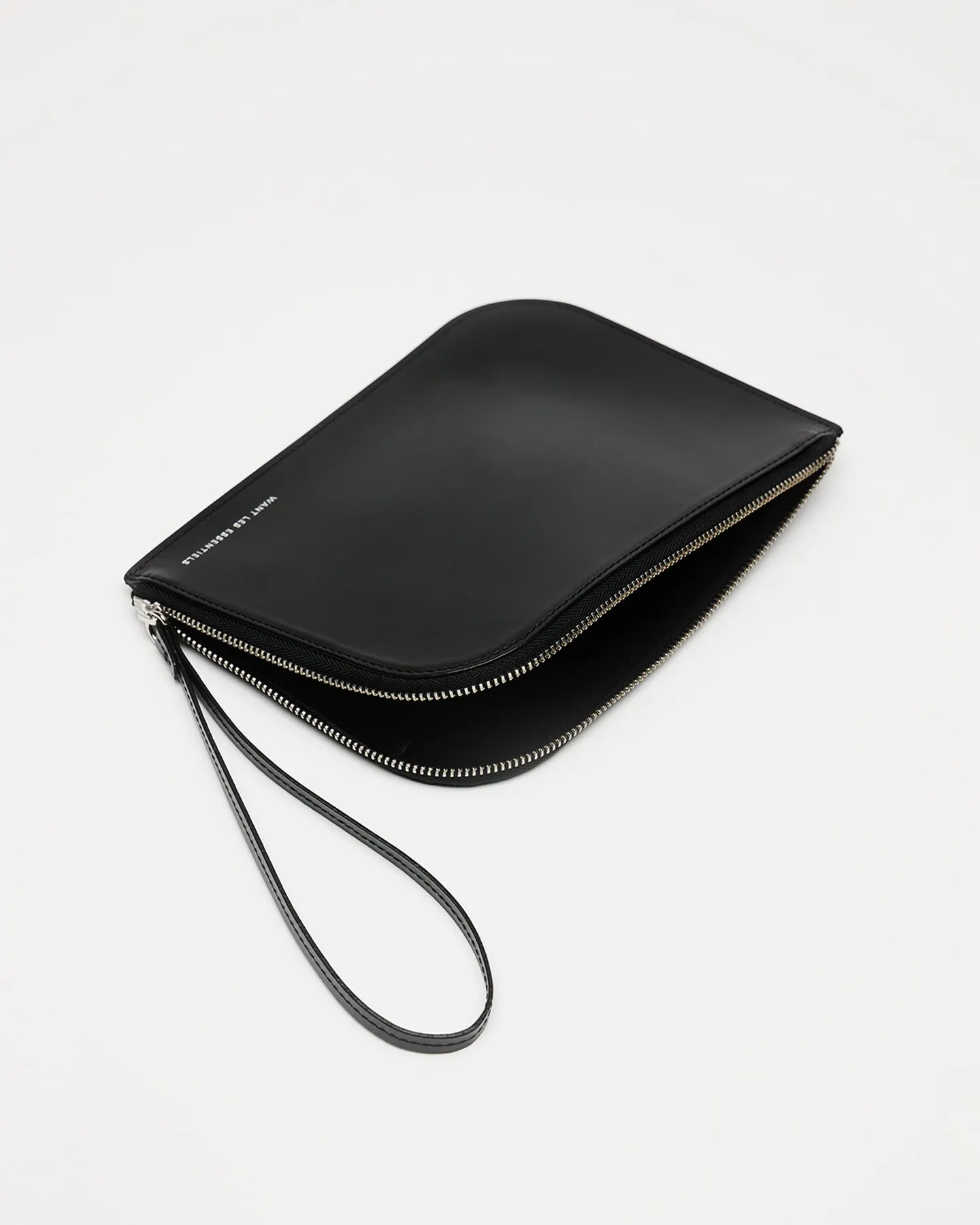 Arch Smooth Leather Cosmetic Pouch