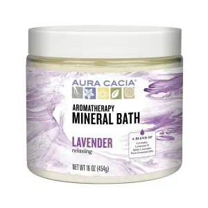 Aura Cacia Mineral Bath-Relaxing Lavender 16 oz Bath Salt