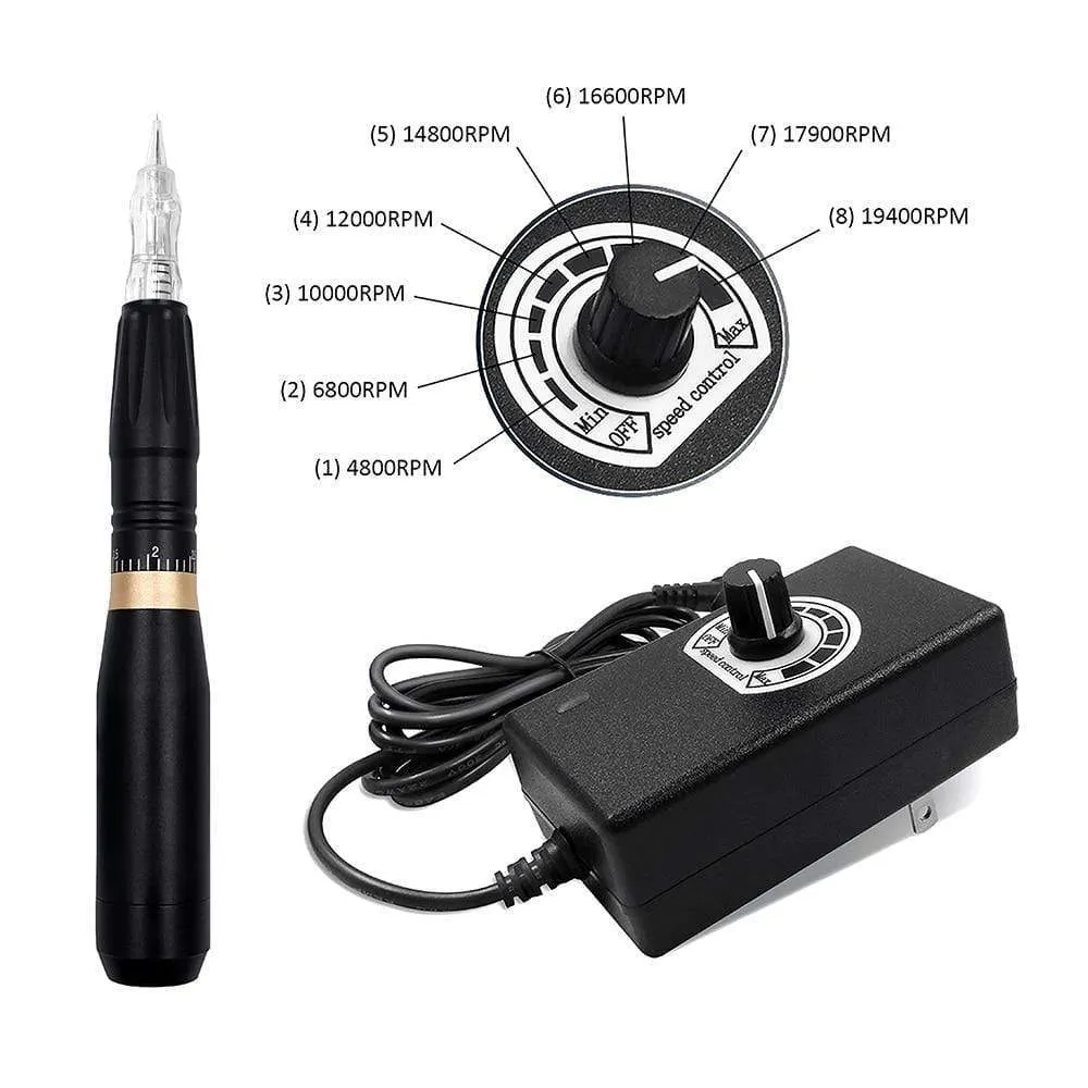 Biomaser Permanent Makeup Machine 35000 RPM Powerful Tattoo Pen Rotary Gun Tattoo Machine For Eyebrow Lip Black Tattoo Supplies