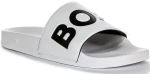 Boss Aryeh Slide In White Black For Men