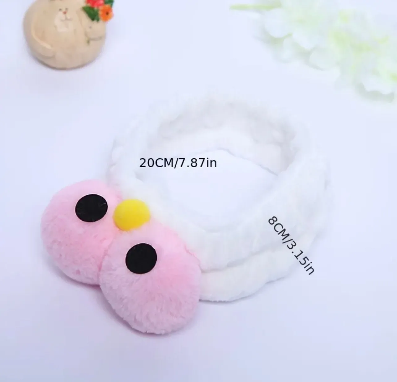 Cute Bird Eye  SPA Headband , Funny Big Eyes Hair Band for Washing Face Elastic Shower Face Washing Hairband