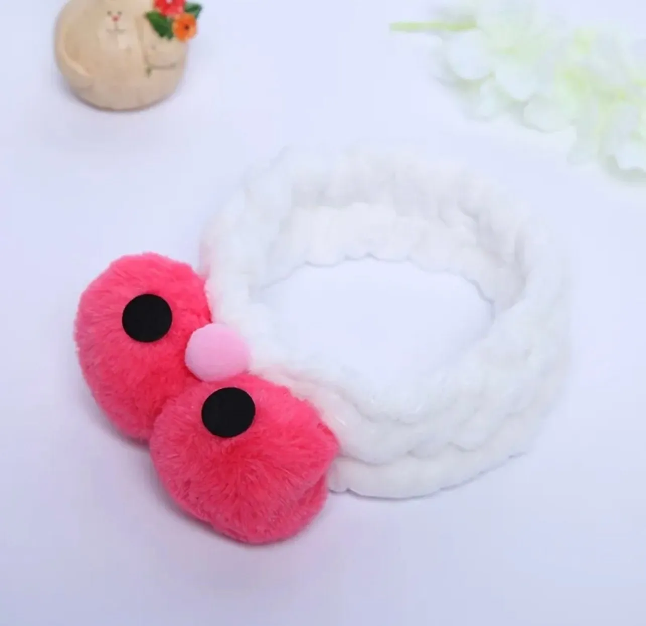 Cute Bird Eye  SPA Headband , Funny Big Eyes Hair Band for Washing Face Elastic Shower Face Washing Hairband