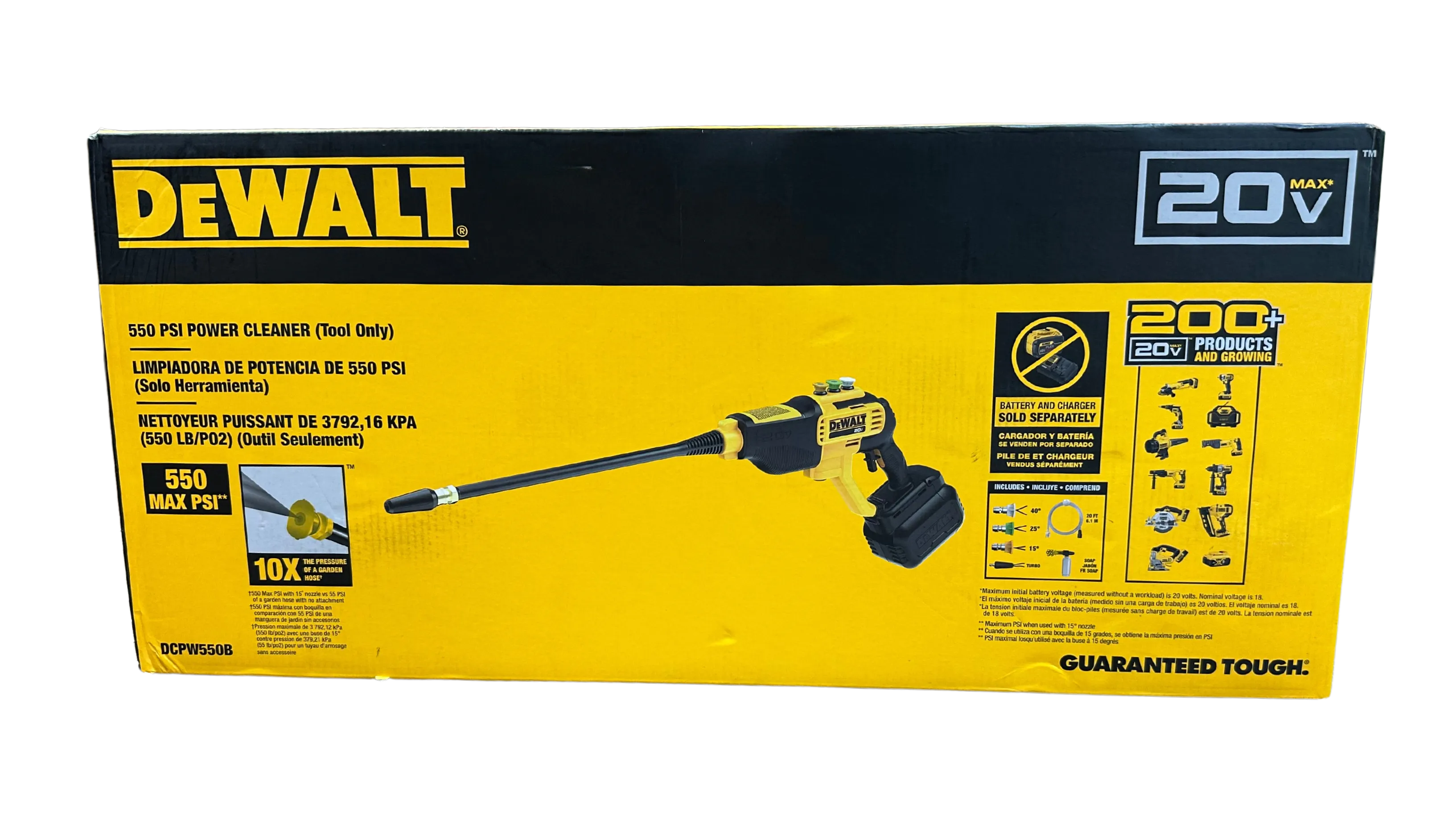 DeWalt 20V MAX 550 PSI Cordless Power Cleaner