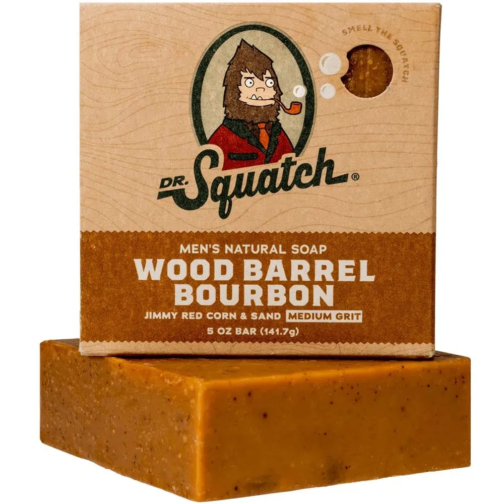 Dr. Squatch Wood Barrel Bourbon Soap