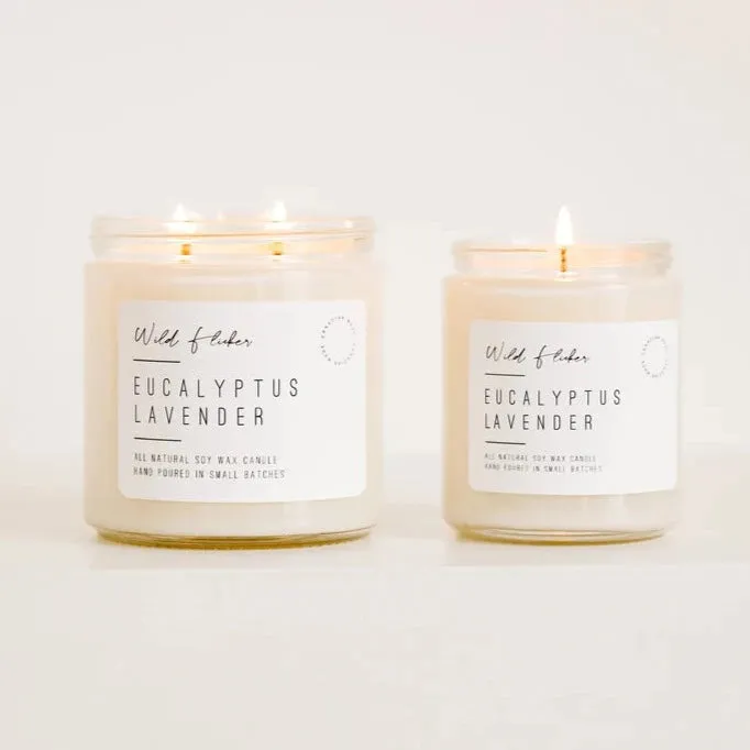 Eucalyptus Lavender Double Wick Candle