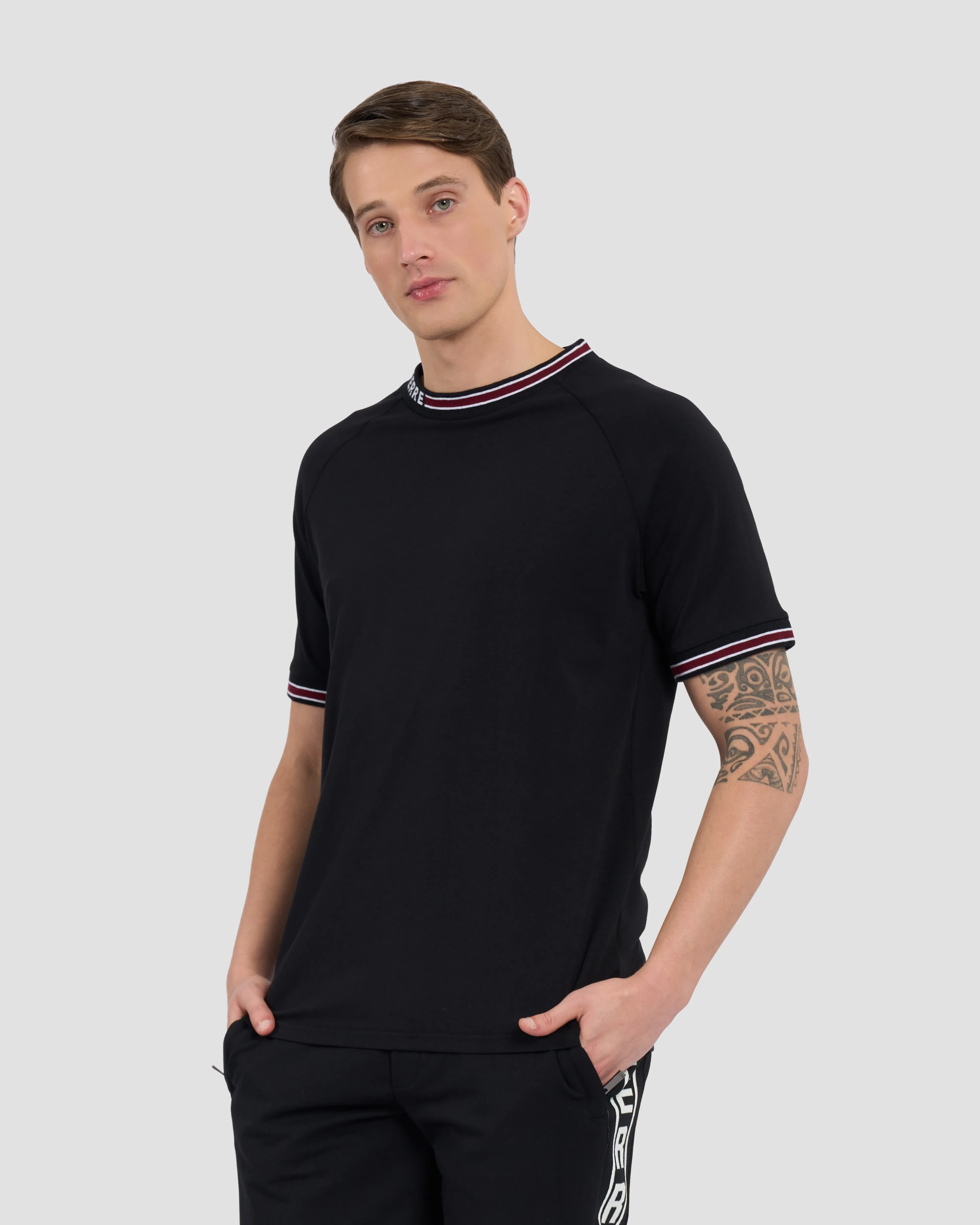 Ferré Ribbed Ringer Tee