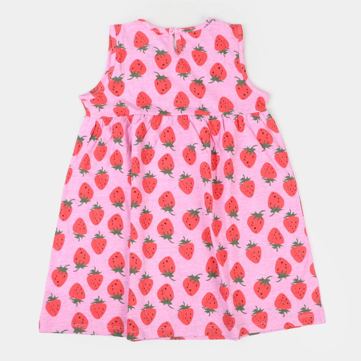 Girls Knitted Frock Strawberry - Pink