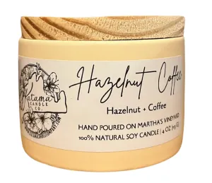 Hazelnut Coffee Scented Candle, Martha's Vineyard Handmade Candle