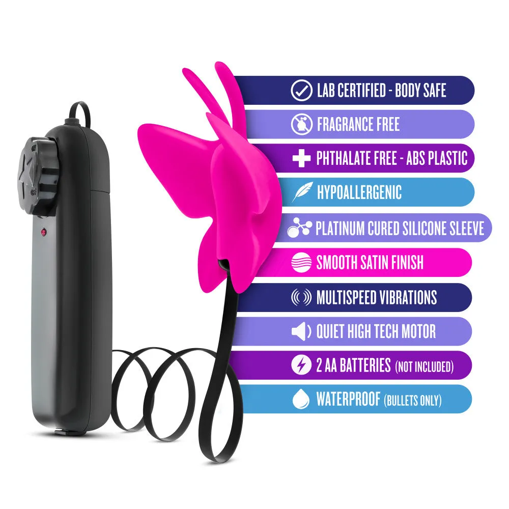 Luxe By Blush® | Butterfly Teaser Fuchsia 3-Inch Vibrating Bullet