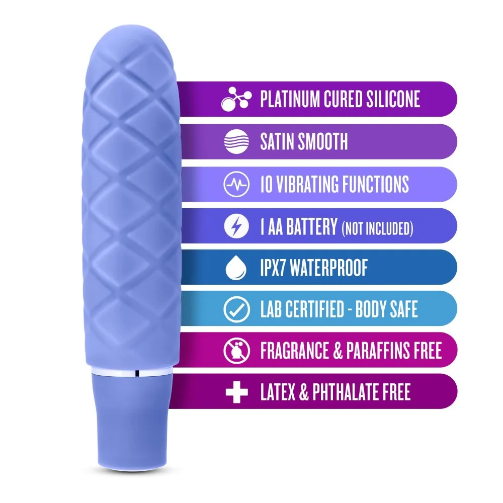 Luxe By Blush® | Cozi Periwinkle 4.75-Inch Vibrating Mini Vibrator