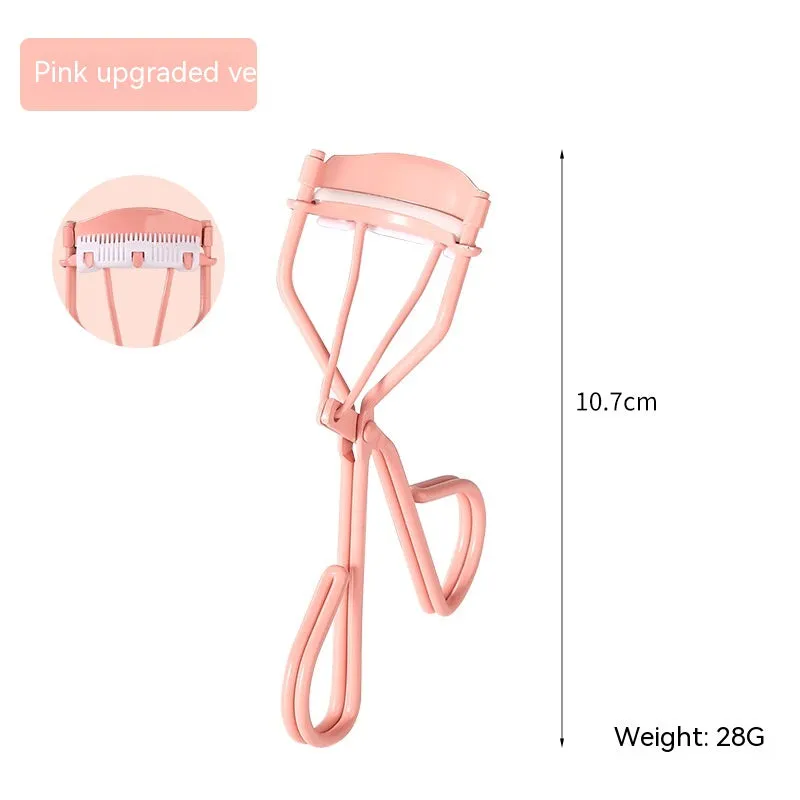 Natural Curling Eyelash Curler With Comb Girls Eyelash Beauty Auxiliary Tools Portable Wide Angle Eyelash Curler