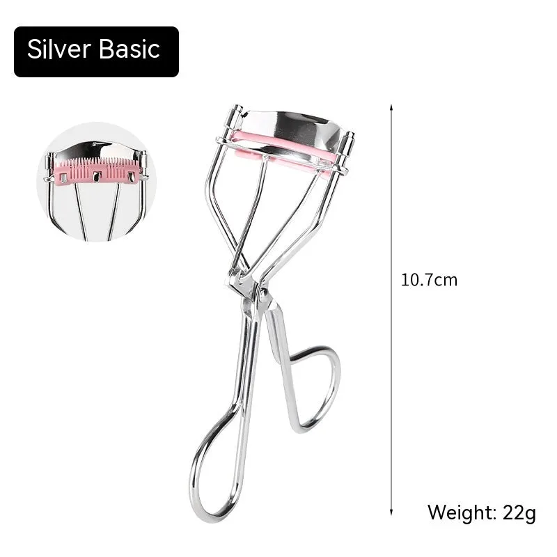 Natural Curling Eyelash Curler With Comb Girls Eyelash Beauty Auxiliary Tools Portable Wide Angle Eyelash Curler