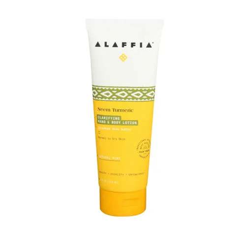 Neem Turmeric Hand & Body Lotion Soothing 8 Oz By Alaffia