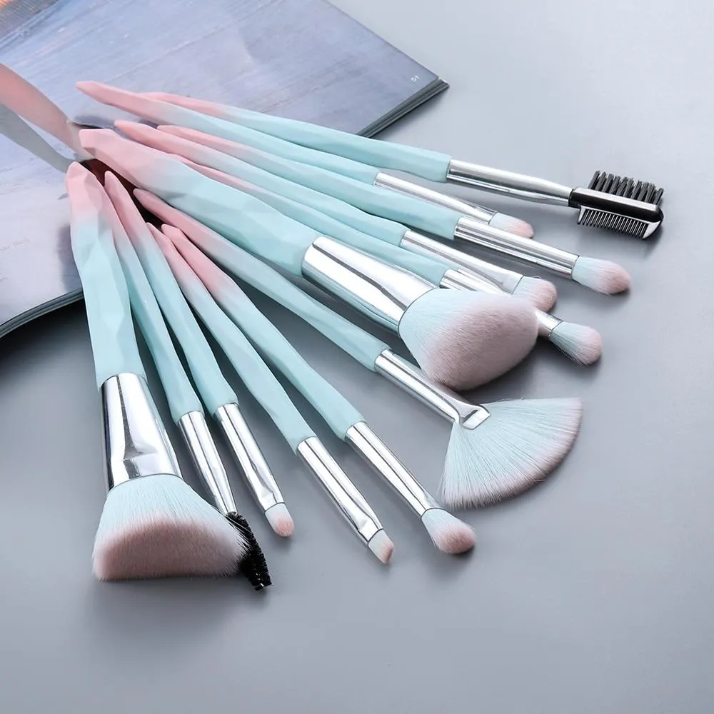 New Micron Crystalline Technology Design Makeup Brushes Set