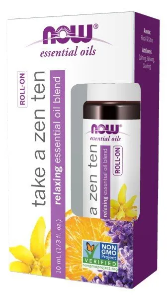 Now Foods Take A Zen Ten Essential Oil 10 mL Roll-on