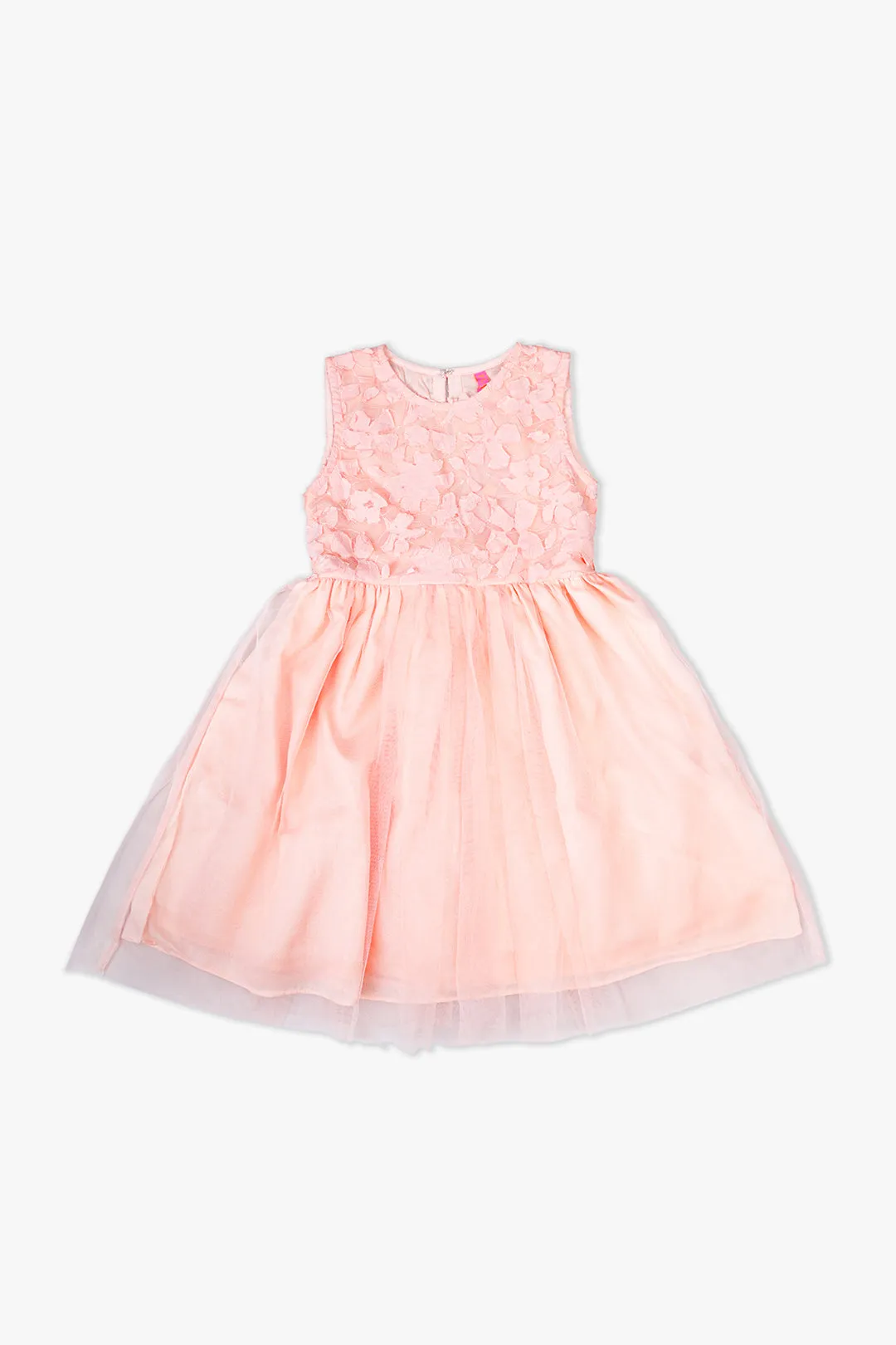 Peach Carnival Frock For Girls