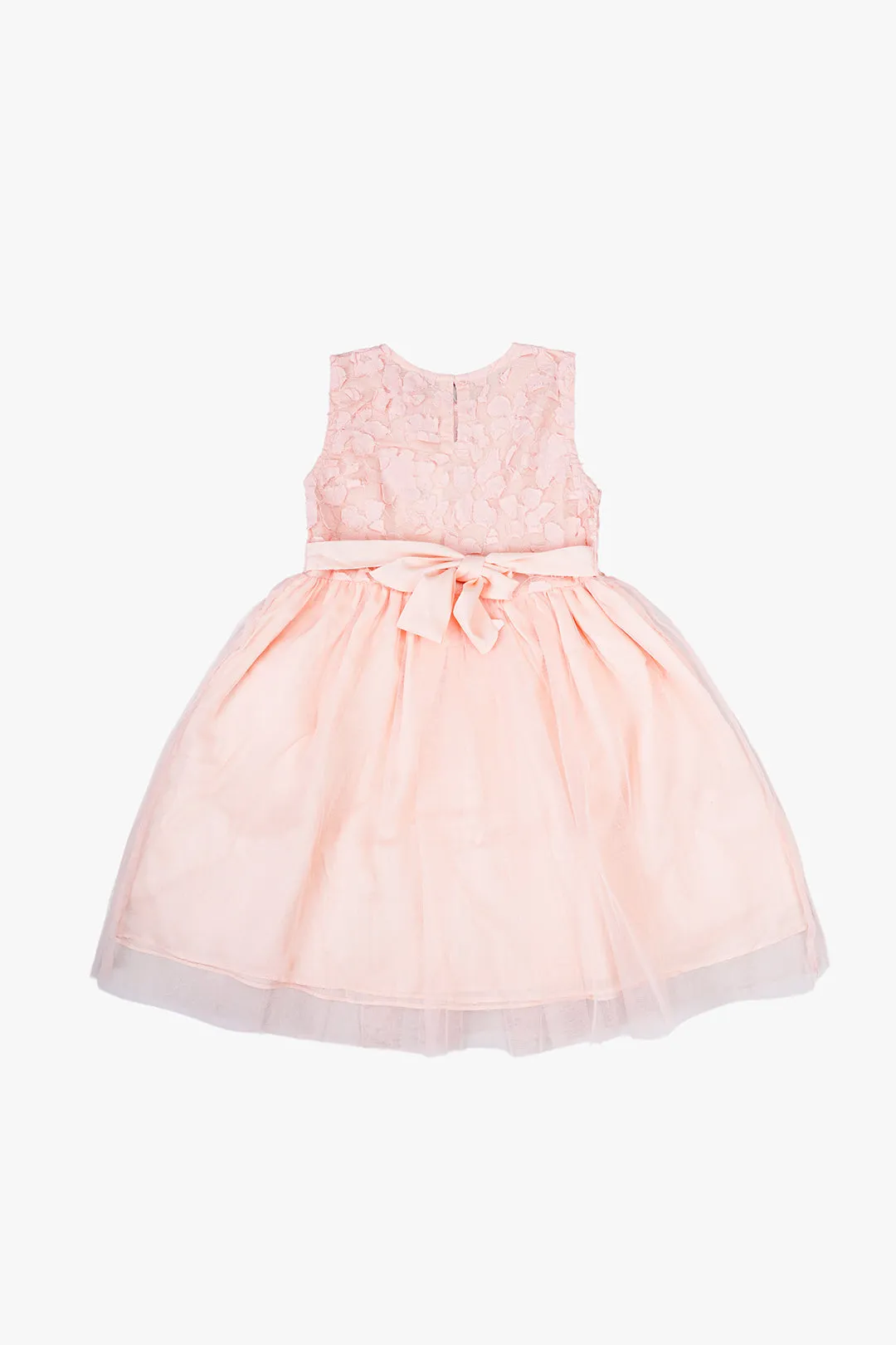 Peach Carnival Frock For Girls