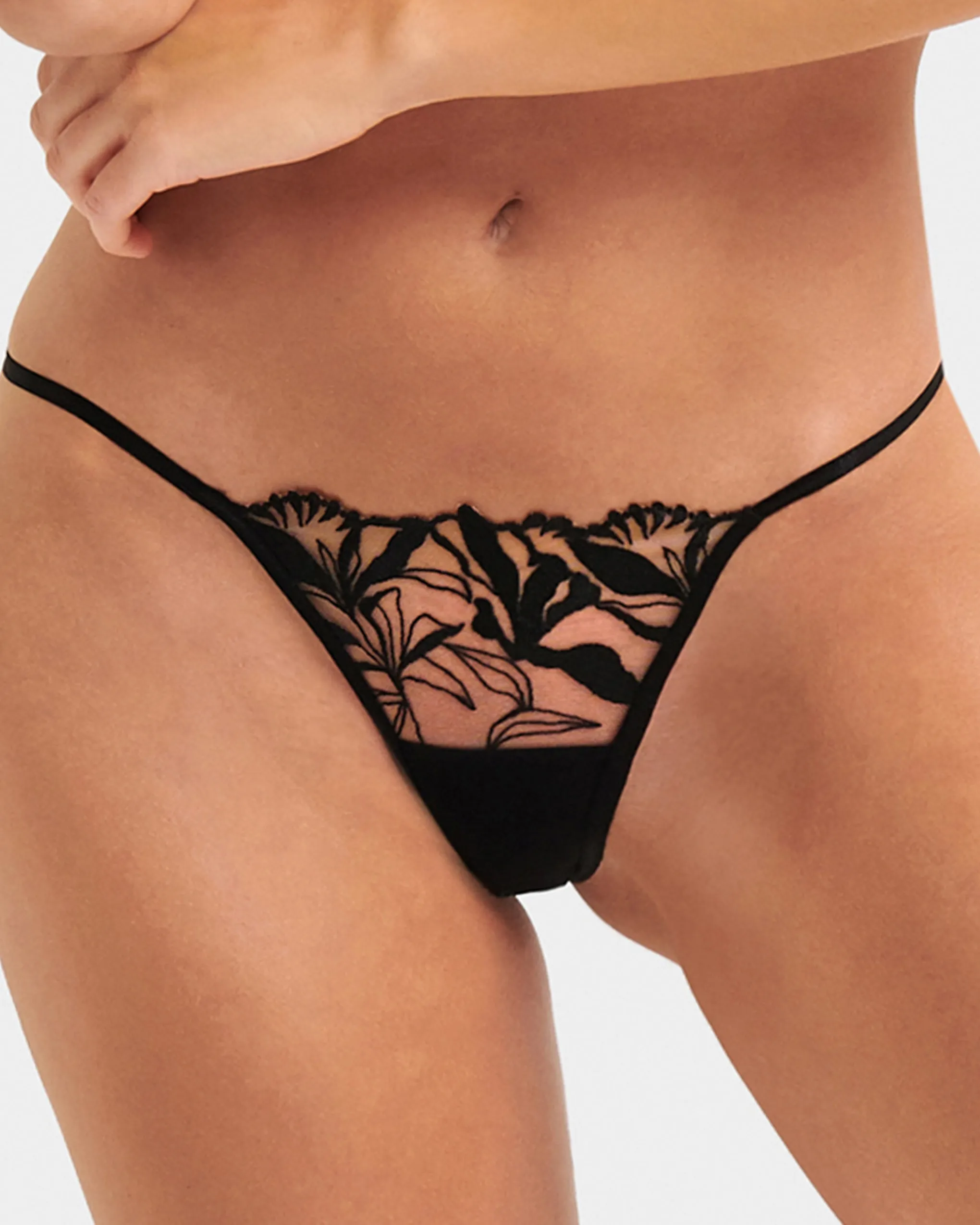 Persephone Panty Sheer/Black