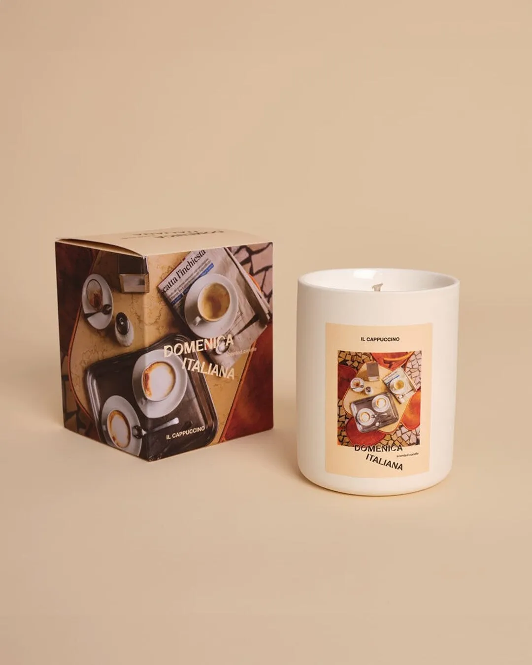 "Cappuccino" candle