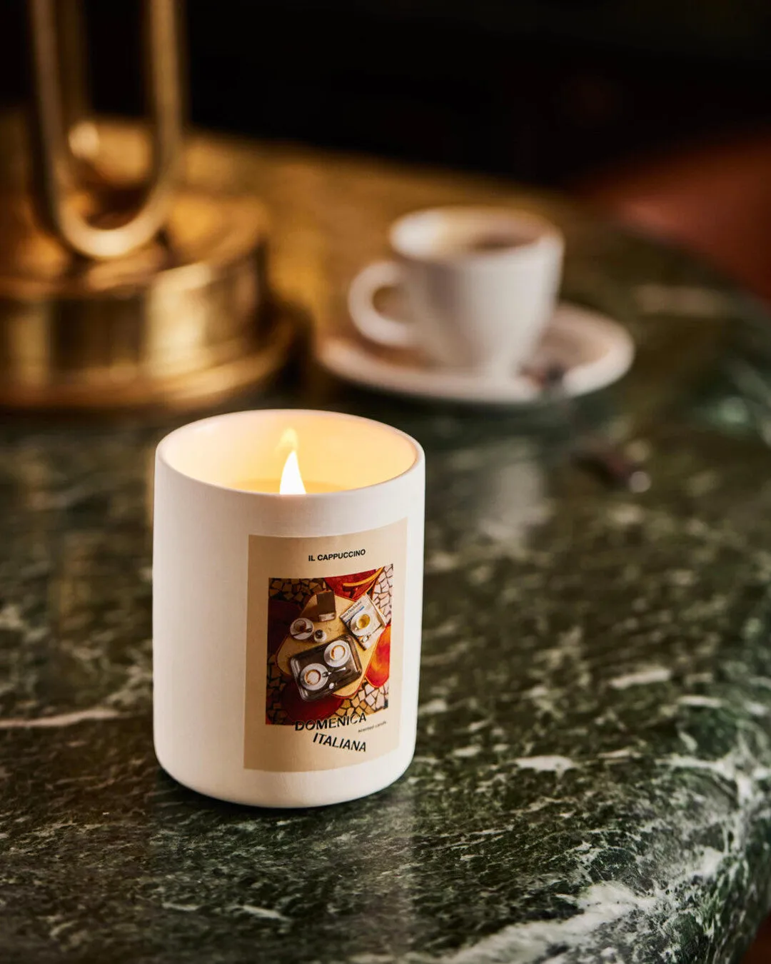 "Cappuccino" candle