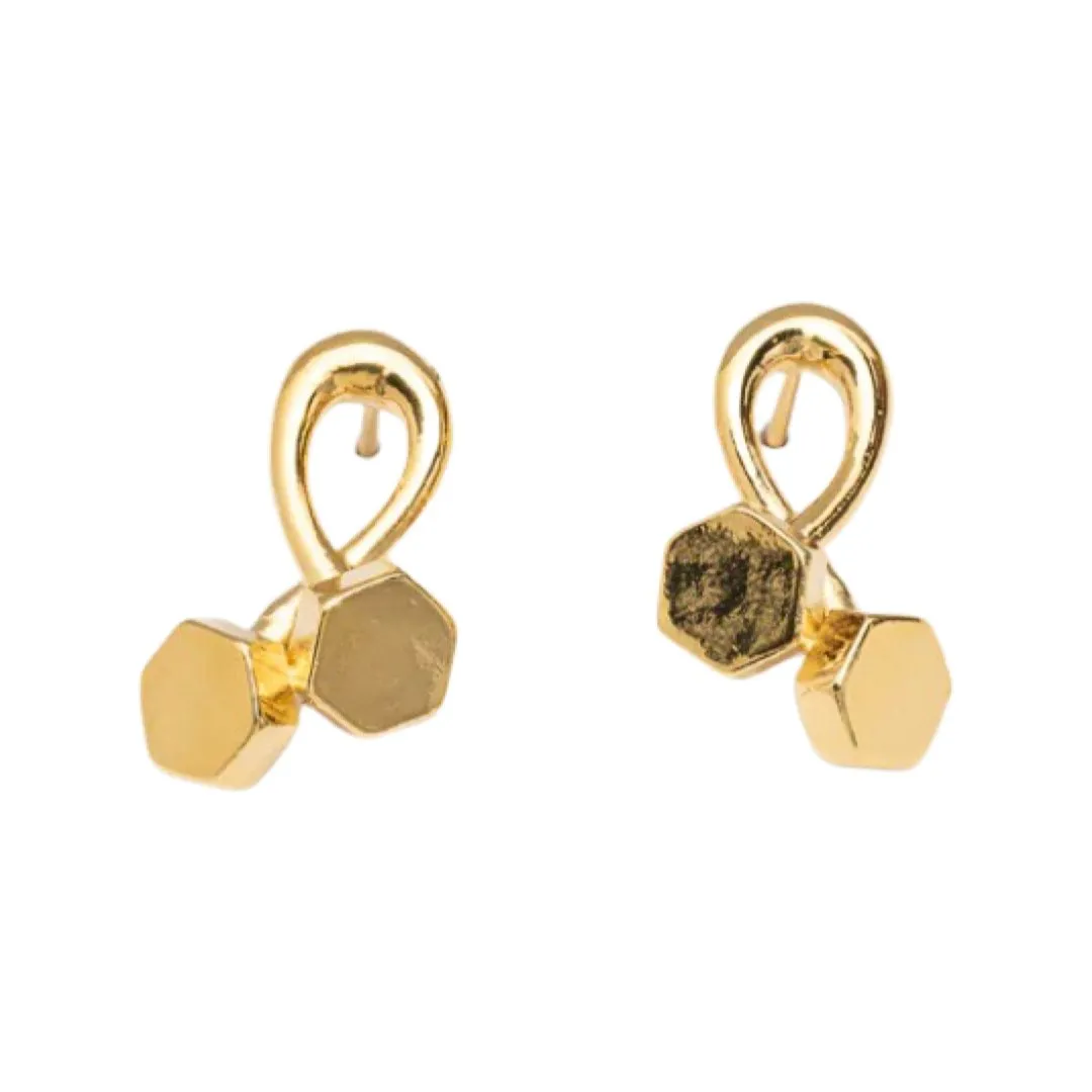 TUCCO SOLID TUERQUIN STUD EARRINGS