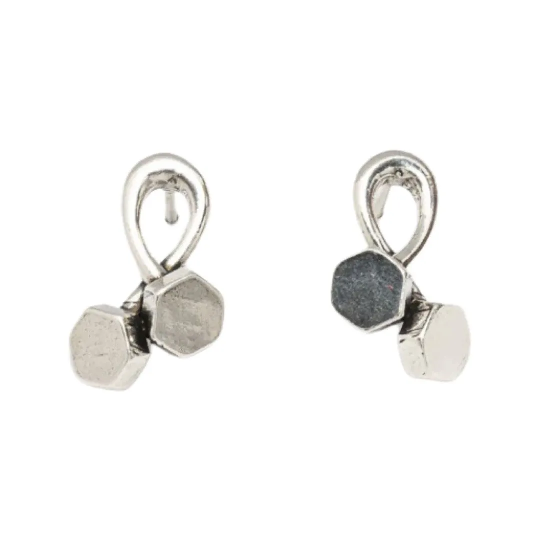 TUCCO SOLID TUERQUIN STUD EARRINGS