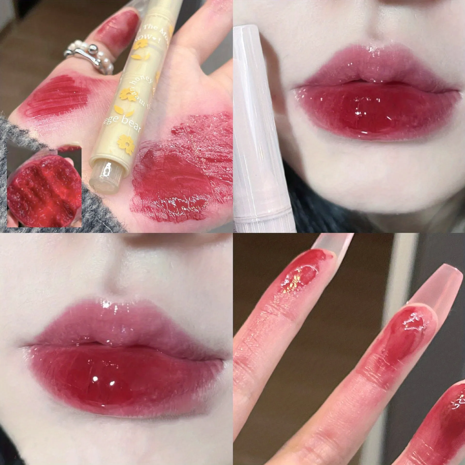 Valentines Day Gift Honey Lipstick for Plump Smooth Lips